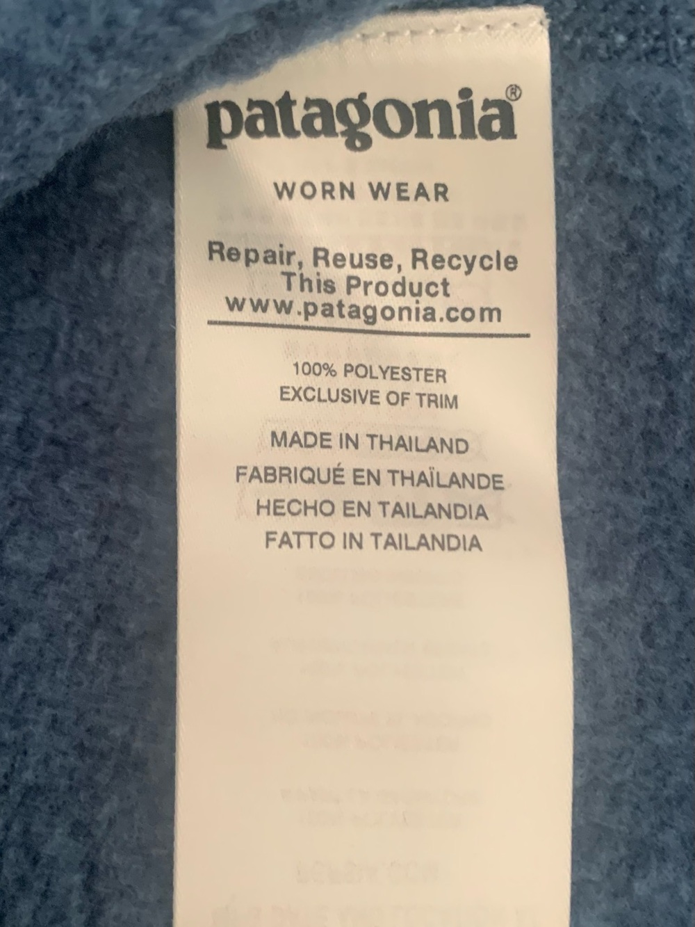 Patagonia Blue Snap-Front Fleece Pullover - Small - Picture 8 of 10